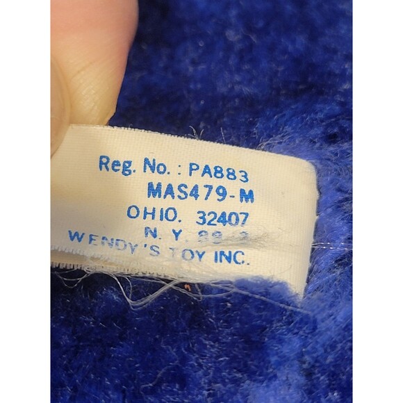 Vintage 10" Wendy's Toys Plush Clock Rare Find READ Made in Korea - Picture 7 of 9